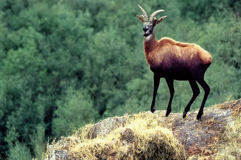 Image similar to a photo of a kakuna ibex in its natural habitat, kodak ektachrome e 1 0 0 photography