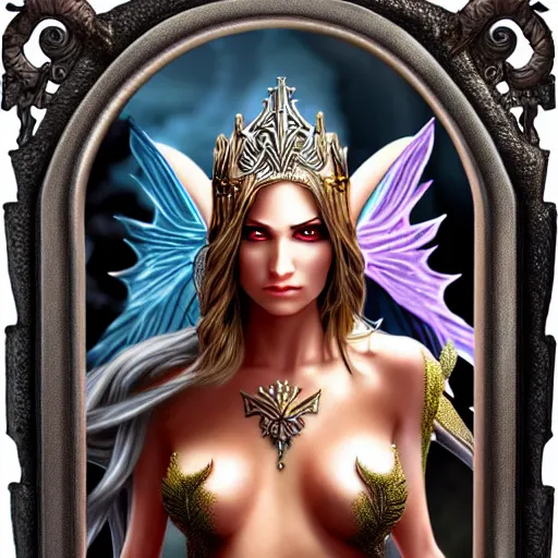 Prompt: adult fairy warrior queen, highly detailed, 4 k, hdr, anne stokes