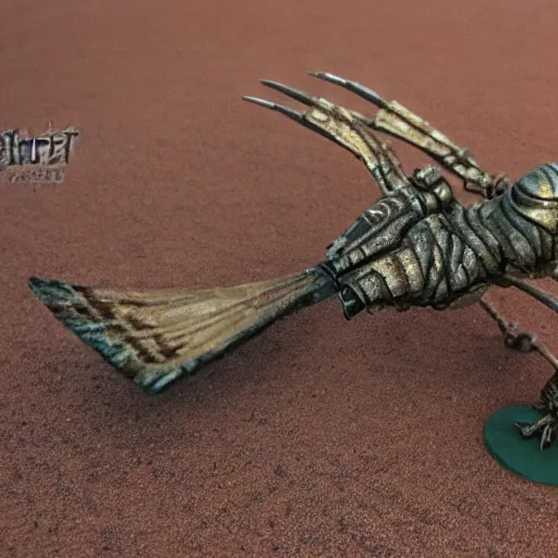 Image similar to the Shrike from hyperion in the desert, highly detailed.