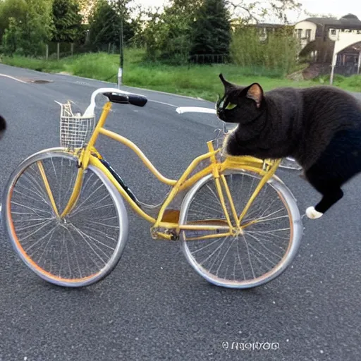 Image similar to cat cycling