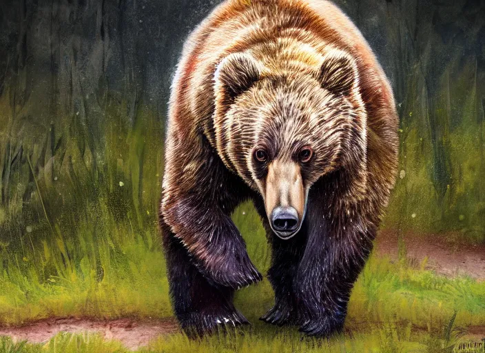 Image similar to splashart of confused bear