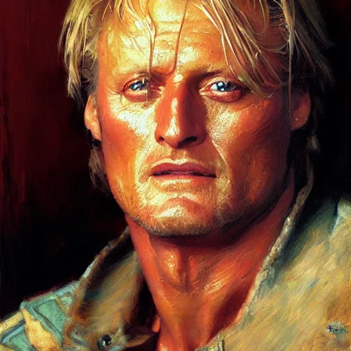 Prompt: detailed portrait of rutger hauer, spring light, painting by gaston bussiere, craig mullins, j. c. leyendecker