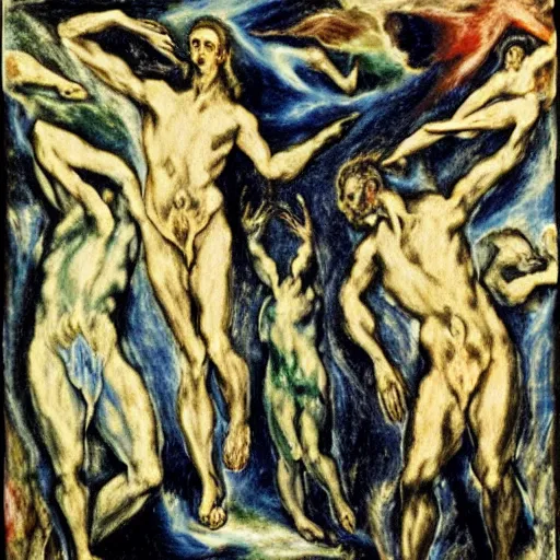 Prompt: El Greco, DMT visions