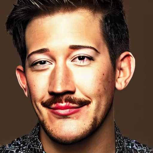 Prompt: a fusion of Markiplier and Macklemore