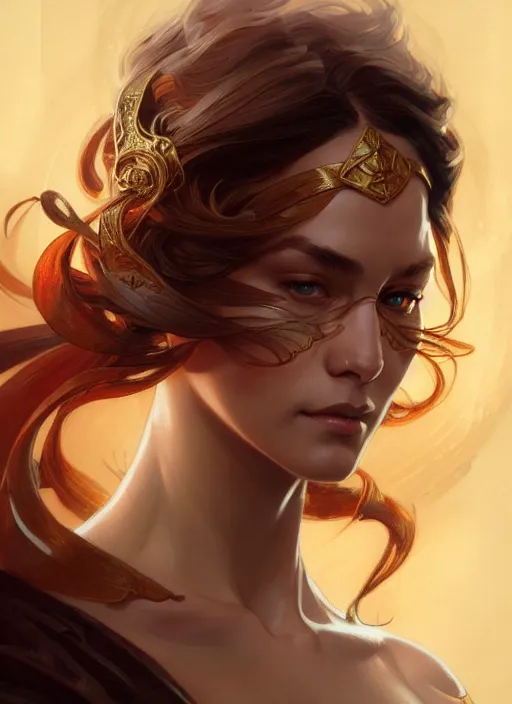 Image similar to Portrait of Flash, D&D, fantasy, intricate, elegant, highly detailed, digital painting, artstation, concept art, smooth, sharp focus, illustration, art by artgerm and greg rutkowski and alphonse mucha