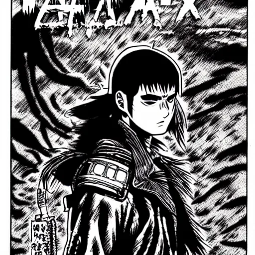 Image similar to mad max manga by junji ito