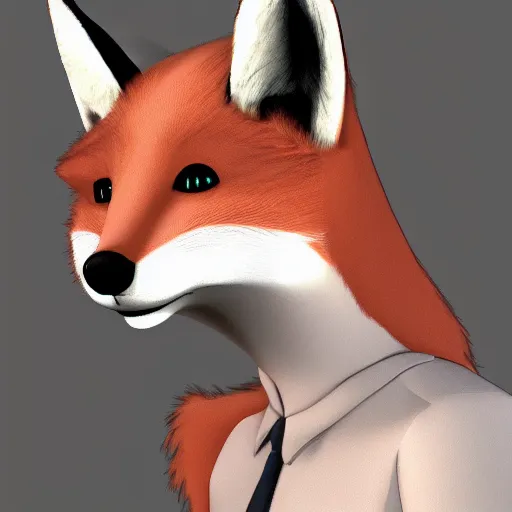 Image similar to an anthropomorphic fox, furry