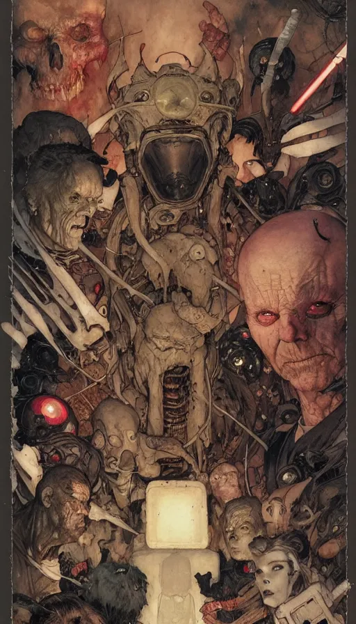 Prompt: the most interesting darkest marvel 6 panel comic by chiara bautista, beksinski and norman rockwell and greg rutkowski weta studio and tom bagshaw and james gurney and lucasfilm