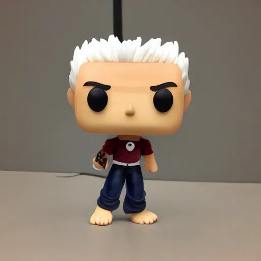 Prompt: garou, funko pop of garou, product design, product photo