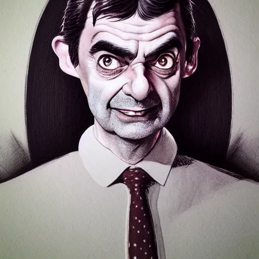 Image similar to Mr. Bean as willow, in the movie willow, by artgerm