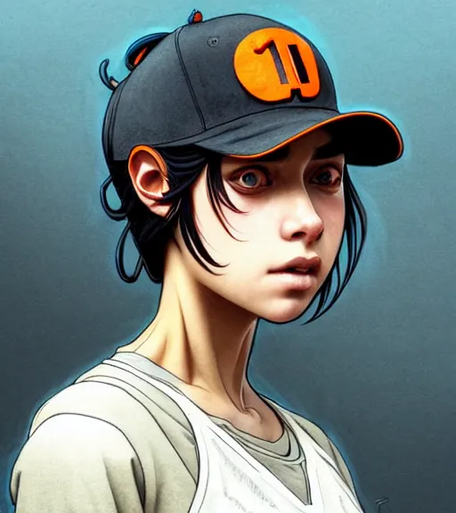 Prompt: symmetry ( clementine from the walking dead wearing her iconic baseball ( letter d ) hat ) ultra detailed, intricate, anime, dynamic lighting, digital art, digital painting, art station, wlop, sharp focus, illustration, art by artgerm and greg rutkowski and alphonse mucha