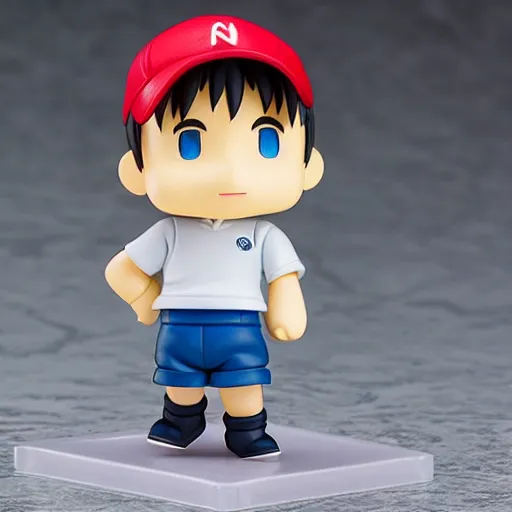 Prompt: Ness Earthbound Nendoroid figure