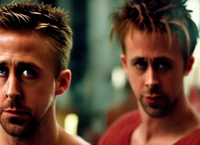 Image similar to film still of Ryan Gosling as Jack in Fight Club 1999