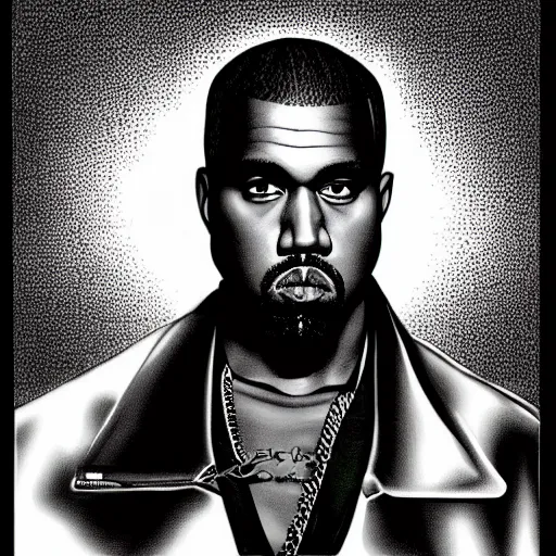 Prompt: Kanye West by Hirohiko Araki