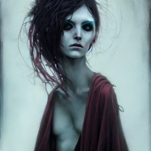 Prompt: dark cloaked necromancer, by tom bagshaw and craig davison and guy denning and harumi hironaka, trending on artstation hq, deviantart, pinterest, 4 k uhd image