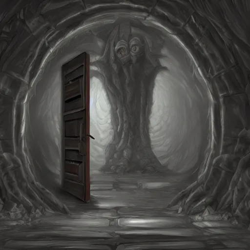 Image similar to doorway to hell, artstation, deviantart, 4 chan