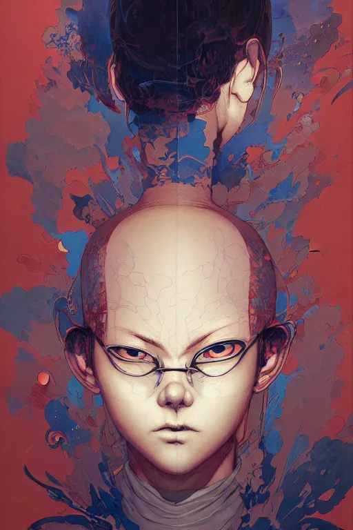 Image similar to prompt : city scavenger portrait soft light painted by james jean and katsuhiro otomo and erik jones, inspired by akira anime, smooth face feature, intricate oil painting, high detail illustration, sharp high detail, manga and anime 1 9 9 9