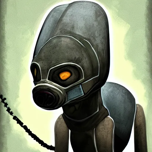 Image similar to a alien dog from half - life, digital art