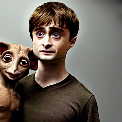 Prompt: daniel radcliffe as dobby
