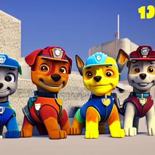 Prompt: george floyd in paw patrol, 3 d render, unreal engine, very detailed, tribute, masterpiece, cryengine