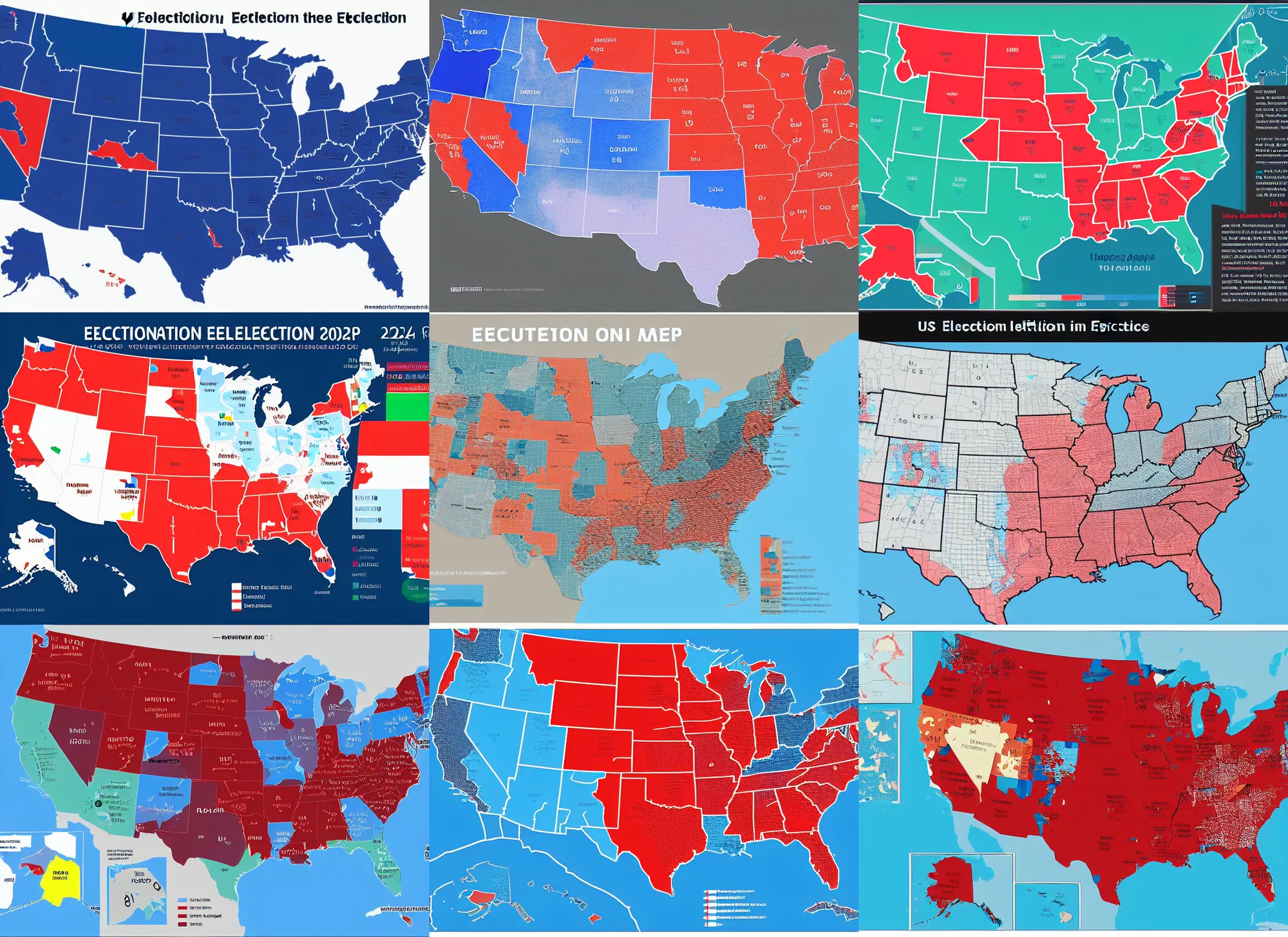 An Election Map Of The Us In 2 0 2 4 Professional Stable Diffusion 