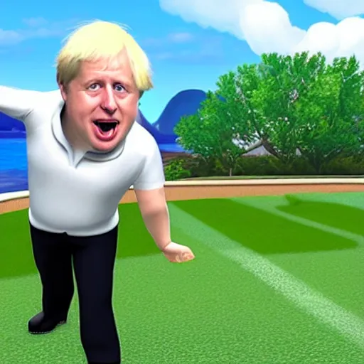 Image similar to Boris Johnson In Wii sports resort