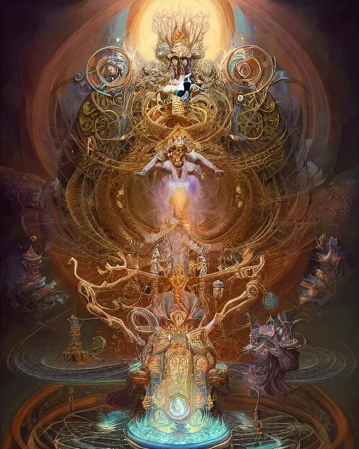 Image similar to a portrait of the hierophant, fantasy portrait made of fractals, ultra realistic, wide angle, intricate details, the fifth element artifacts, highly detailed by peter mohrbacher, hajime sorayama, wayne barlowe, boris vallejo, aaron horkey, gaston bussiere, craig mullins