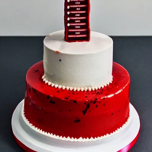 Image similar to a cake with blood samples