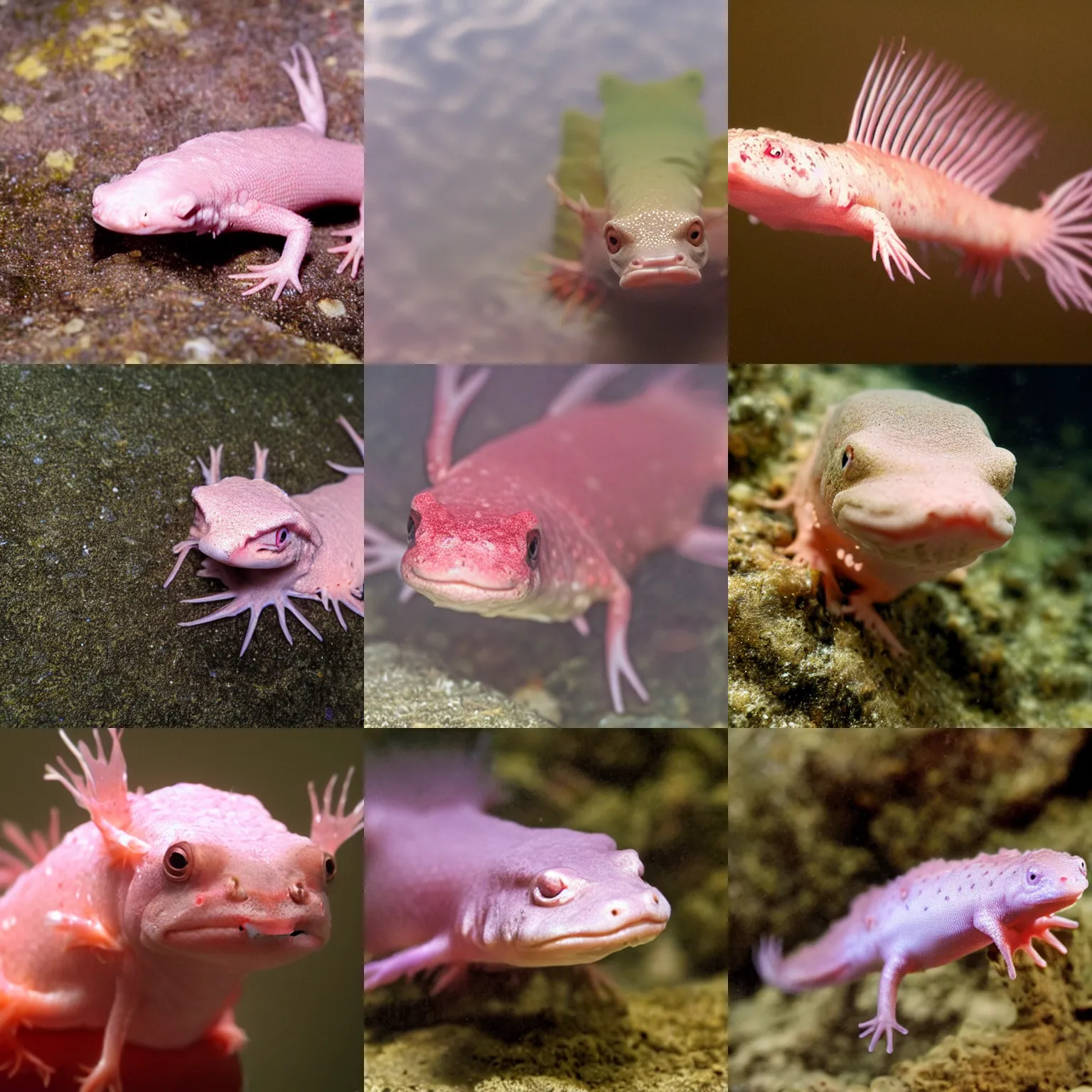 Prompt: Photo of an axolotl.