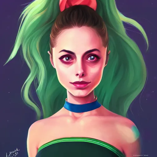 Prompt: a portrait of a beautiful willa holland as a cheerleader, art by lois van baarle and loish and ross tran and rossdraws and sam yang and samdoesarts and artgerm, digital art, highly detailed, intricate, sharp focus, trending on artstation hq, deviantart, unreal engine 5, 4 k uhd image