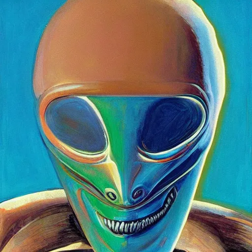 Image similar to alien by wayne thiebaud