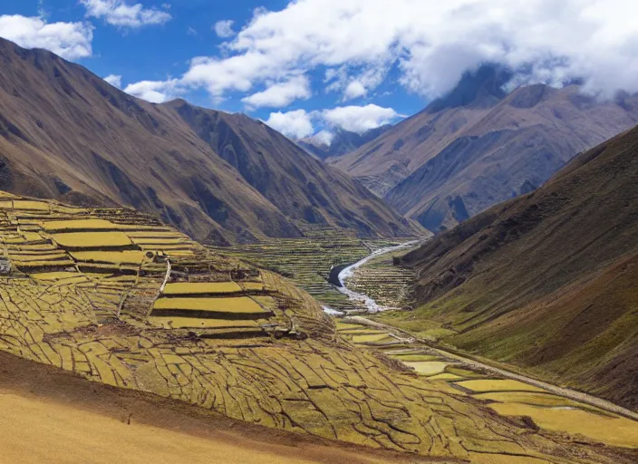 Image similar to beautiful Peruvian Andean landscape