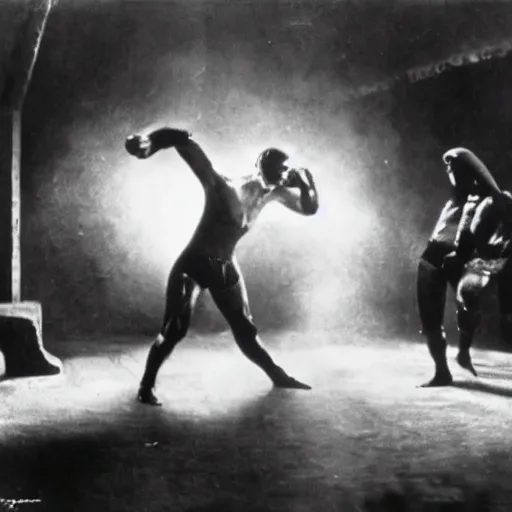 Image similar to photograph of lucha libre, nineteen twenties, avant garde, german expressionist cinema, by fritz lang, dramatic lighting, epic composition