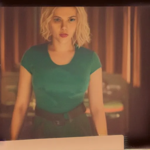 Image similar to polaroid image of scarlett johansson in euphoria