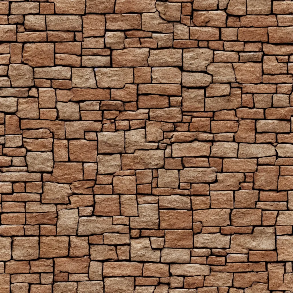 Prompt: sandstone brick wall texture, hd, seamless, pbr, textures. com