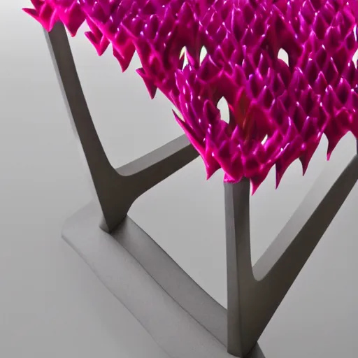 Image similar to the dragonfruit stool by tadao ando