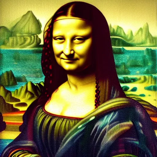 Prompt: the incredible hulk portrait painting by leonardo da vinci in the style of the mona lisa