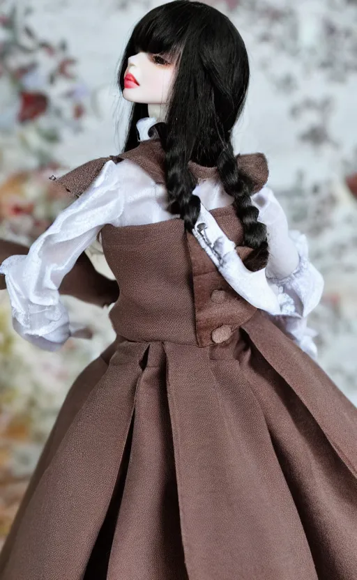 Image similar to dollfie in Sleeveless turtleneck baroque dress