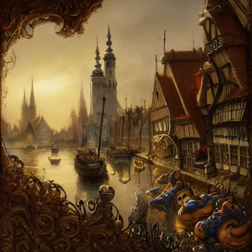 Image similar to copenhagen by justin gerard, deviantart