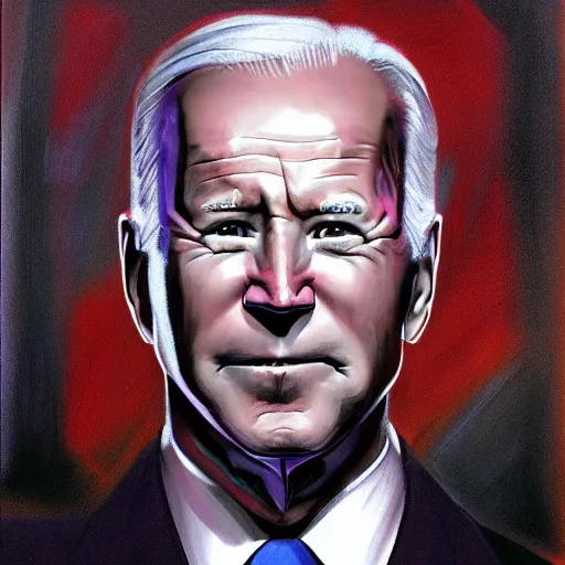 Image similar to Dark Joe Biden by James Ryman