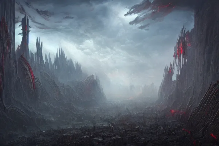 Image similar to the primordial Aztec brutalist flayed chaos fantasy landscape by Jessica Rossier and HR Giger