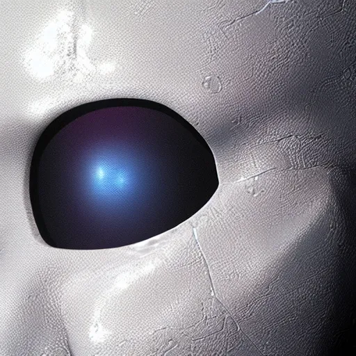 Image similar to a close up of an alien head with a white background, a hologram by Alan Bean, featured on zbrush central, hurufiyya, zbrush, polycount, airbrush art