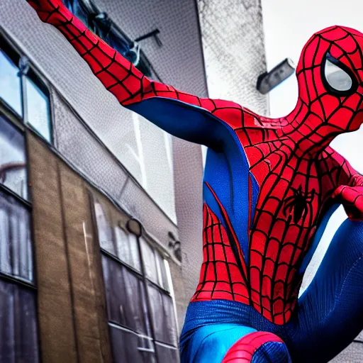 Prompt: Spiderman goes to a rave party and drink himself drunk, Spiderman drinks Viking Fjord vodka straight from the bottle, Spiderman in the moshpit, Realistic, HDR, HD, Real Event, 8K,