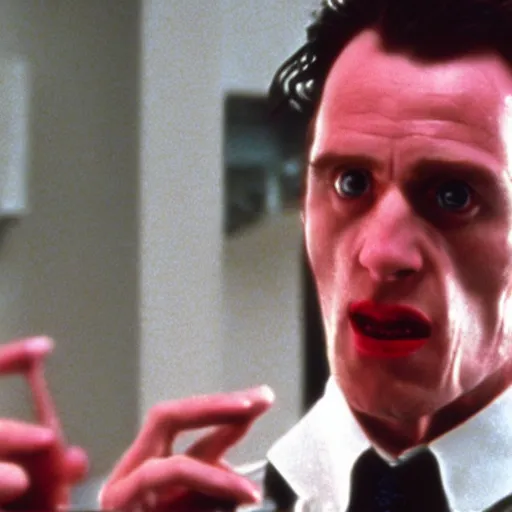 Prompt: Mad Scientist in American Psycho (1999)