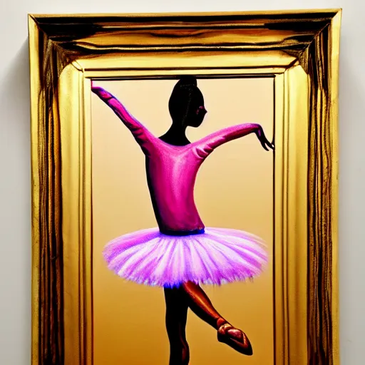 Prompt: painting of a peanut, intricate, high detail, dancing ballet, studio, mirrors, lighting