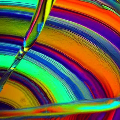 Prompt: glass colorful art relfection beauty refraction rainbow nice