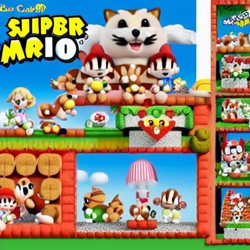 Image similar to super mario calico critters