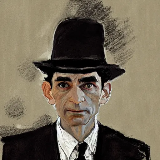 Image similar to Franz Kafka by Jason Shawn Alexander