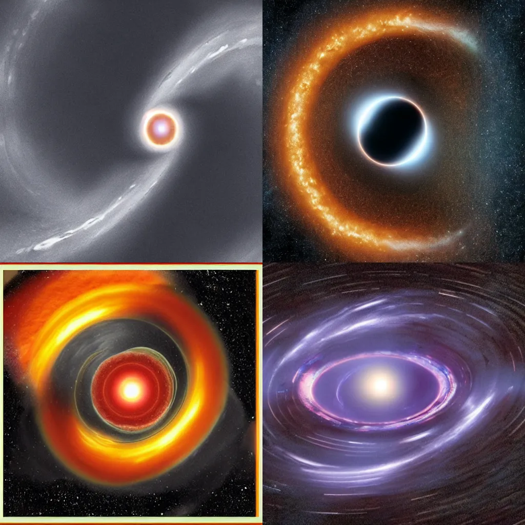 Prompt: the black hole in interstellar