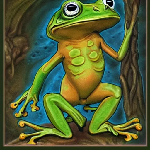 Image similar to frog mythical creature